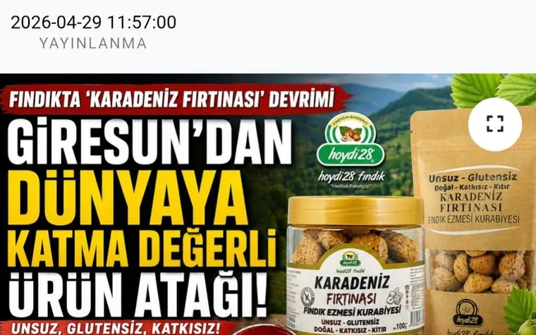 Giresun'dan dünya pazarına katma değerli ürün atağı